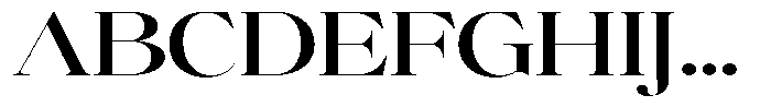 Brillane Serif  Brillane Medium Expanded Font UPPERCASE