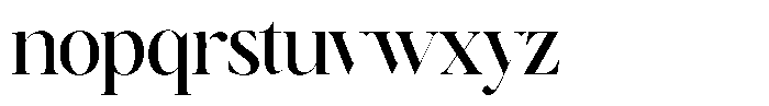 Brillane Serif  Brillane Medium Semi Condensed Font LOWERCASE
