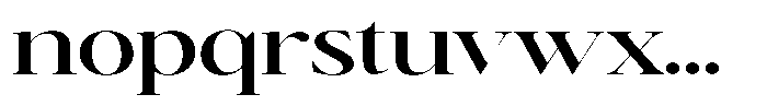 Brillane Serif  Brillane Medium Semi Expanded Font LOWERCASE