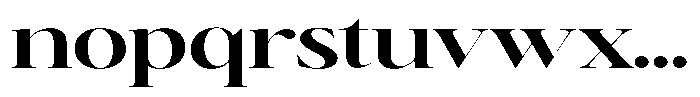 Brillane Serif  Brillane Semi Bold Expanded Font LOWERCASE
