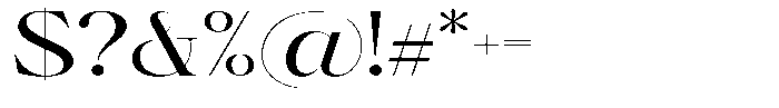 Brillane Serif  Brillane Semi Expanded Font OTHER CHARS
