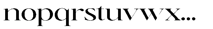 Brillane Serif  Brillane Semi Expanded Font LOWERCASE