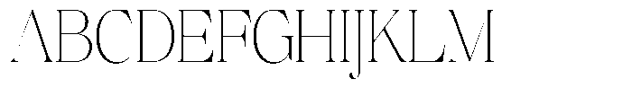Brillane Serif  Brillane Thin Condensed Font UPPERCASE
