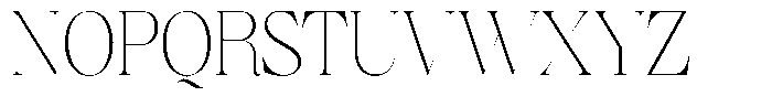 Brillane Serif  Brillane Thin Condensed Font UPPERCASE