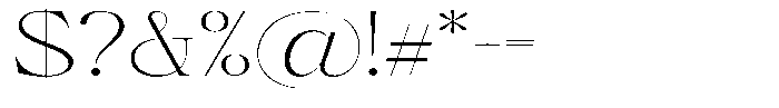 Brillane Serif  Brillane Thin Expanded Font OTHER CHARS