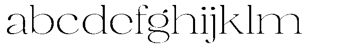 Brillane Serif  Brillane Thin Expanded FONT