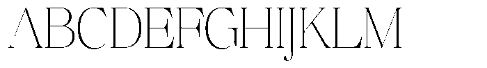 Brillane Serif  Brillane Thin Semi Condensed Font UPPERCASE