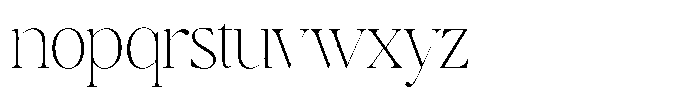 Brillane Serif  Brillane Thin Semi Condensed Font LOWERCASE