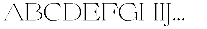 Brillane Serif  Brillane Thin Semi Expanded Font UPPERCASE