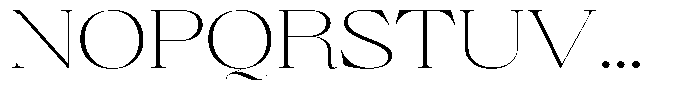 Brillane Serif  Brillane Thin Semi Expanded Font UPPERCASE