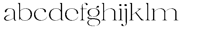 Brillane Serif  Brillane Thin Semi Expanded FONT