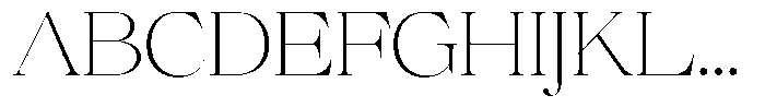 Brillane Serif  Brillane Thin Font UPPERCASE