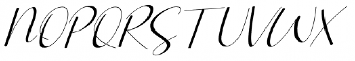 Brillia Calligraphy Italic Font UPPERCASE