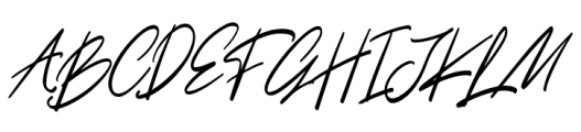 Brilliant Beautiful Script Italic Font UPPERCASE