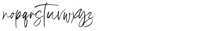 Brilliant Signature Regular Font LOWERCASE