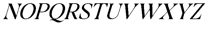 Brilliant gloriest Italic Font UPPERCASE