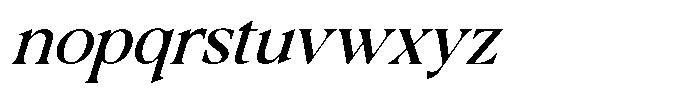 Brilliant gloriest Italic Font LOWERCASE