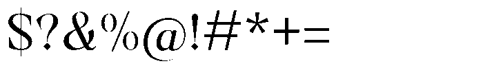 Brilliant gloriest Regular Font OTHER CHARS