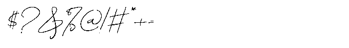 Brilliany Font OTHER CHARS