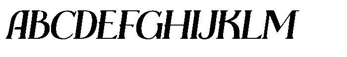 Brilune Italic Font UPPERCASE