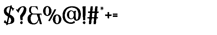 Brilune Regular Font OTHER CHARS
