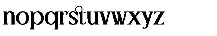 Brilune Regular Font LOWERCASE
