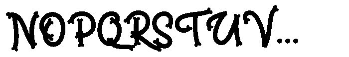 Brinca Calaca Bones Font UPPERCASE