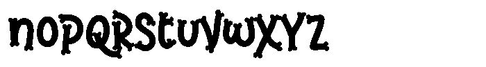 Brinca Calaca Bones Font LOWERCASE