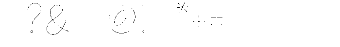 Brinca Calaca Inline Font OTHER CHARS