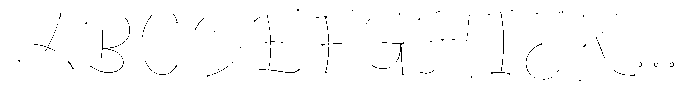 Brinca Calaca Inline Font UPPERCASE