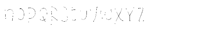 Brinca Calaca Inline Font LOWERCASE