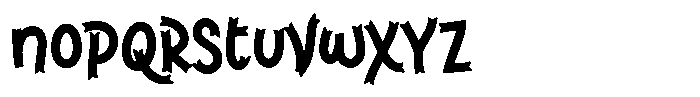 Brinca Calaca Regular Font LOWERCASE