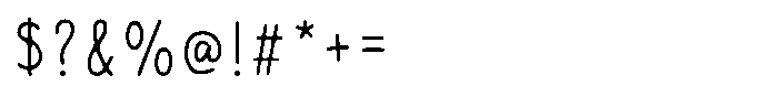 Brindmark Hw Regular Font OTHER CHARS