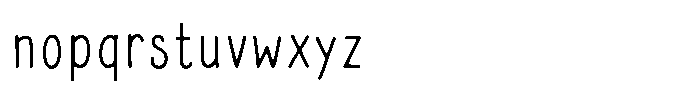Brindmark Hw Regular Font LOWERCASE
