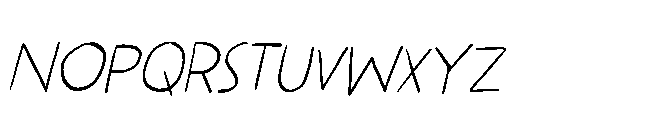 Bring The House Down II Italic Font LOWERCASE