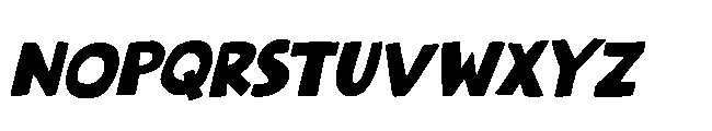 Bring The House Down Italic Font UPPERCASE