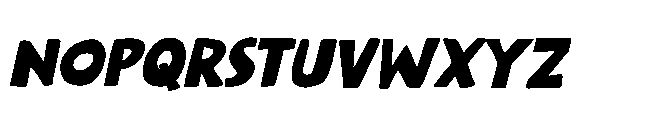 Bring The House Down Italic Font LOWERCASE