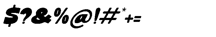 Brink Candy Italic Font OTHER CHARS