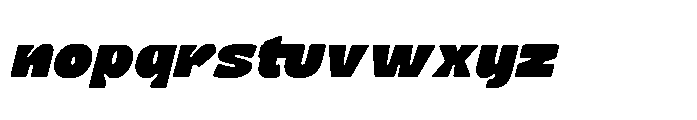Brink Candy Italic Font LOWERCASE