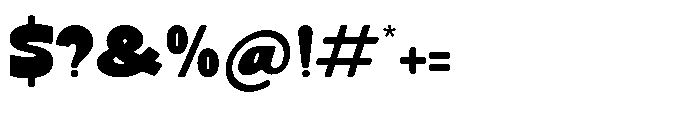 Brink Candy Regular Font OTHER CHARS