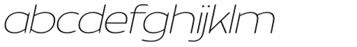 Brinnan Thin Oblique Font LOWERCASE