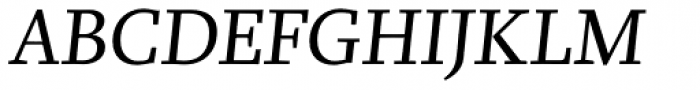 Brioni Std Light Italic Font UPPERCASE