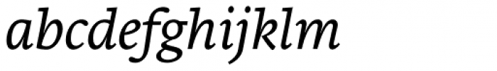 Brioni Text Std Light Italic Font LOWERCASE
