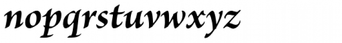 Brioso Pro Bold Italic Font LOWERCASE