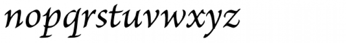Brioso Pro Caption Italic Font LOWERCASE