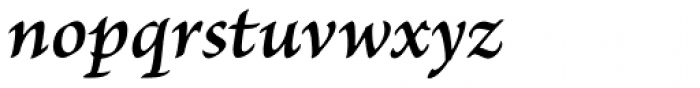 Brioso Pro Caption SemiBold Italic Font LOWERCASE