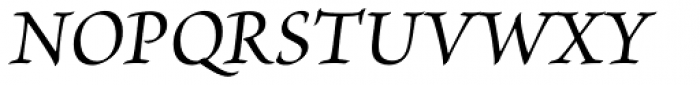 Brioso Pro Medium Italic Font UPPERCASE