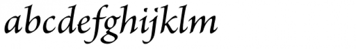 Brioso Pro Medium Italic Font LOWERCASE