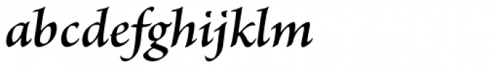 Brioso Pro SemiBold Italic Font LOWERCASE