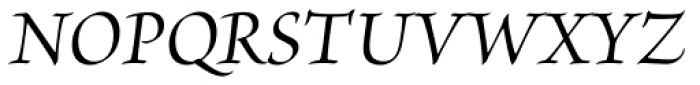Brioso Pro SubHead Medium Italic Font UPPERCASE